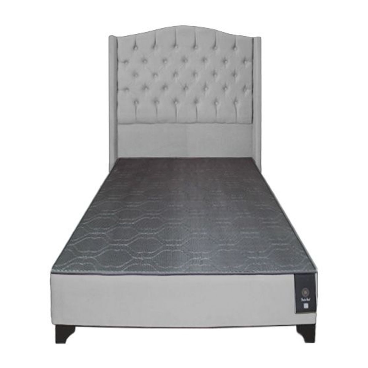 BARAKA HOME - Dormitorio Visby 1.5 plz - Gris Claro