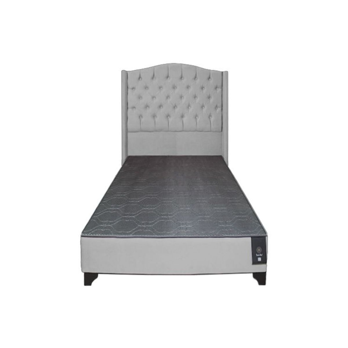 BARAKA HOME - Dormitorio Visby 1.5 plz - Gris Claro