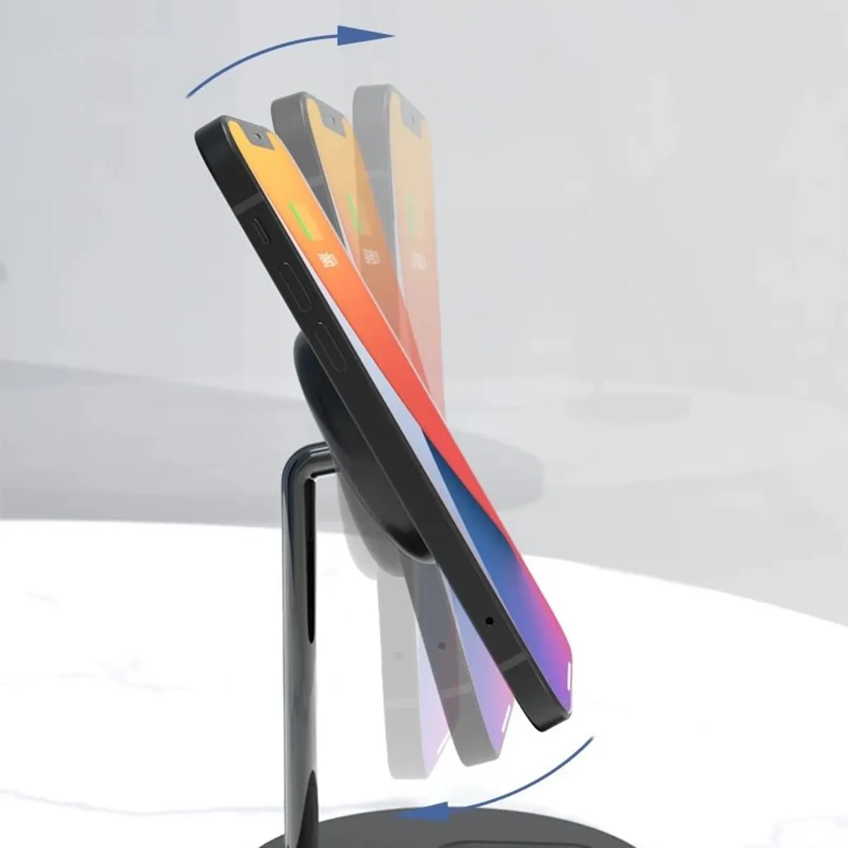 GENERICO - Cargador inalámbrico 2 en 1 de 15W Qi compatible con MagSafe