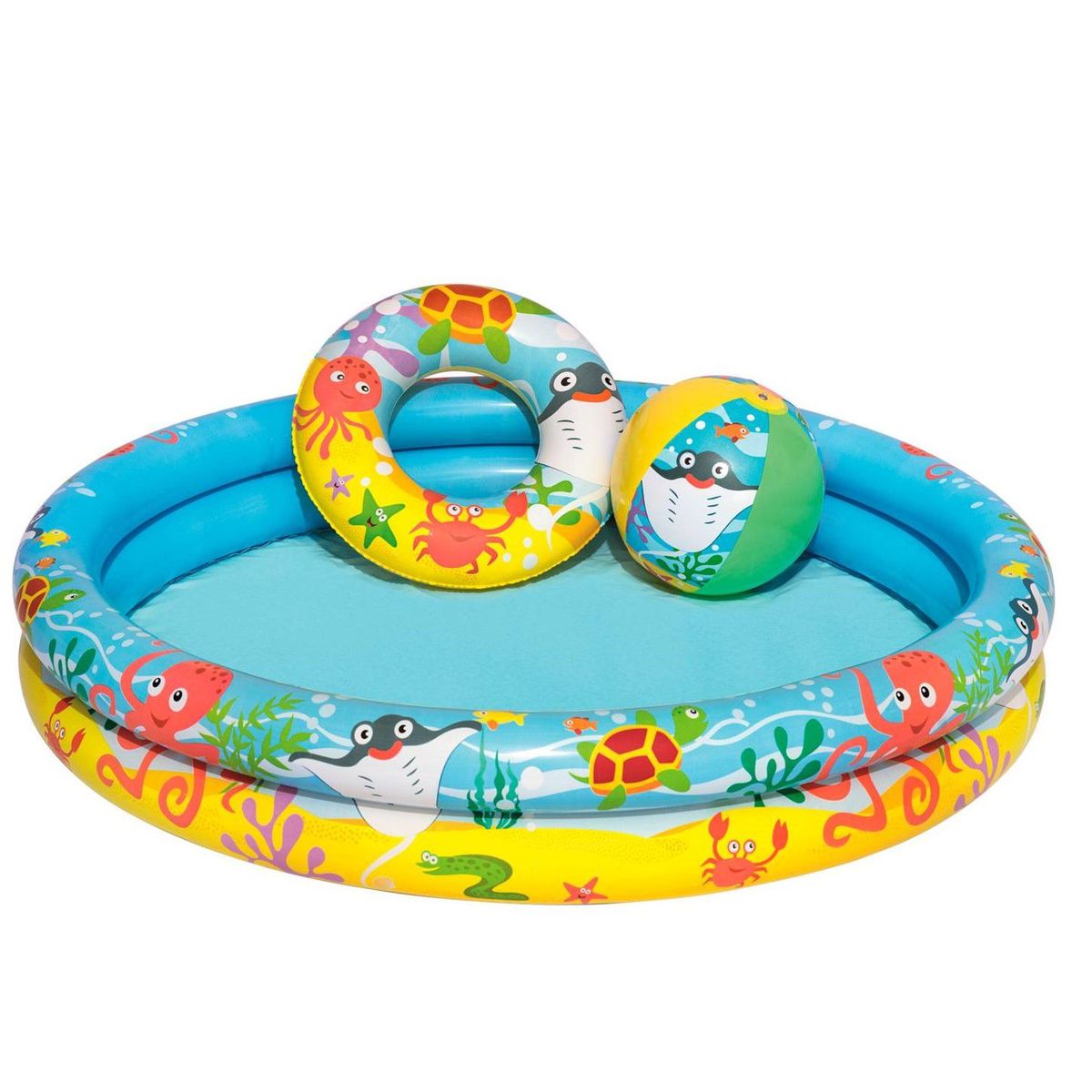 GENERICO - Piscina Inflable 122x20cm Redonda 137L para 2 personas