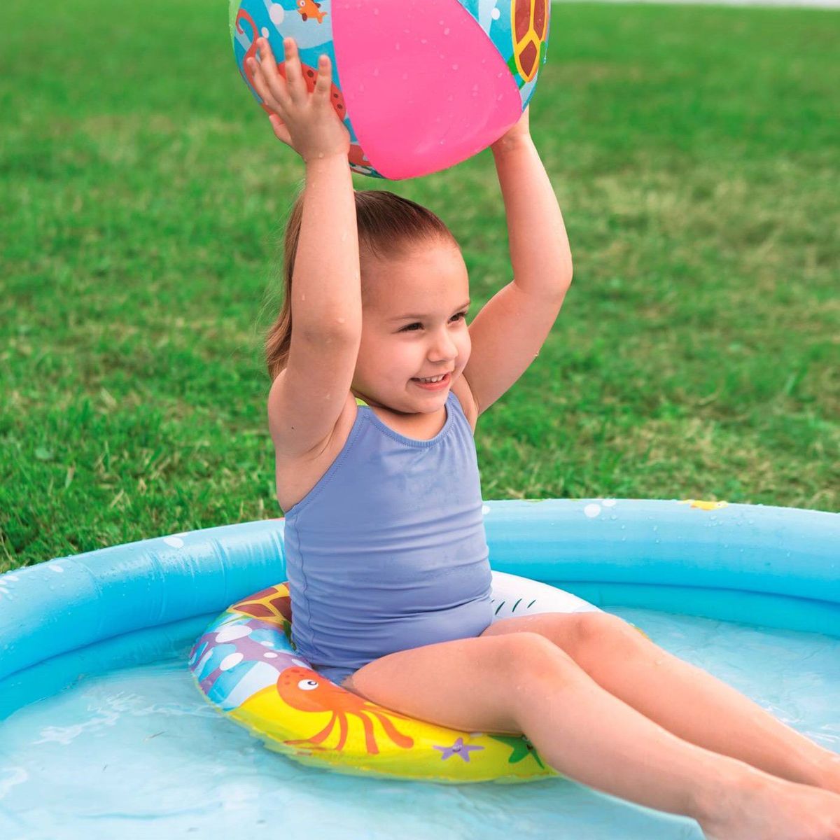 GENERICO - Piscina Inflable 122x20cm Redonda 137L para 2 personas