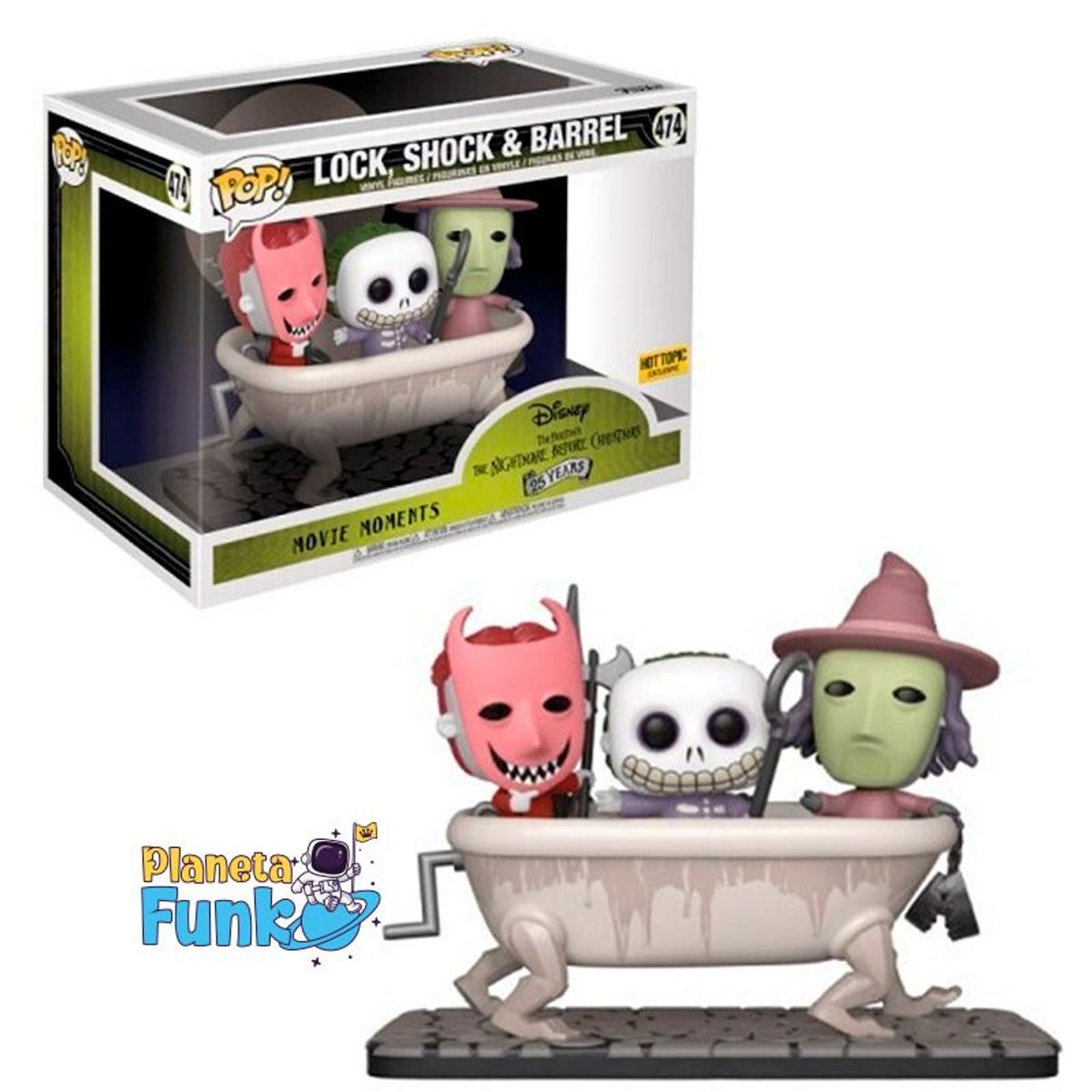 FUNKO - LOCK SHOCK AND BARREL NIGHTMARE BEFORE CHRISTMAS 474