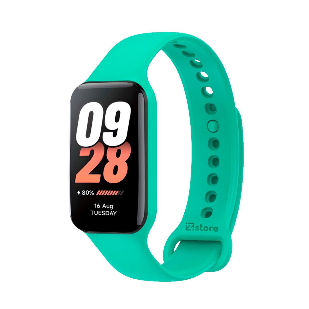 GENERICO - Correa Compatible Con Xiaomi Mi Band 8 Active Verde Esmeralda