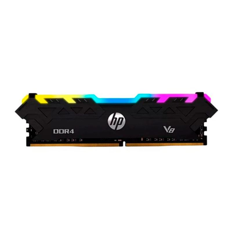 HP - MEMORIA RAM DIMM HP V8 8GB RGB DDR4 3000MHZ PC4-24000 P/N:7EH82AA#ABM