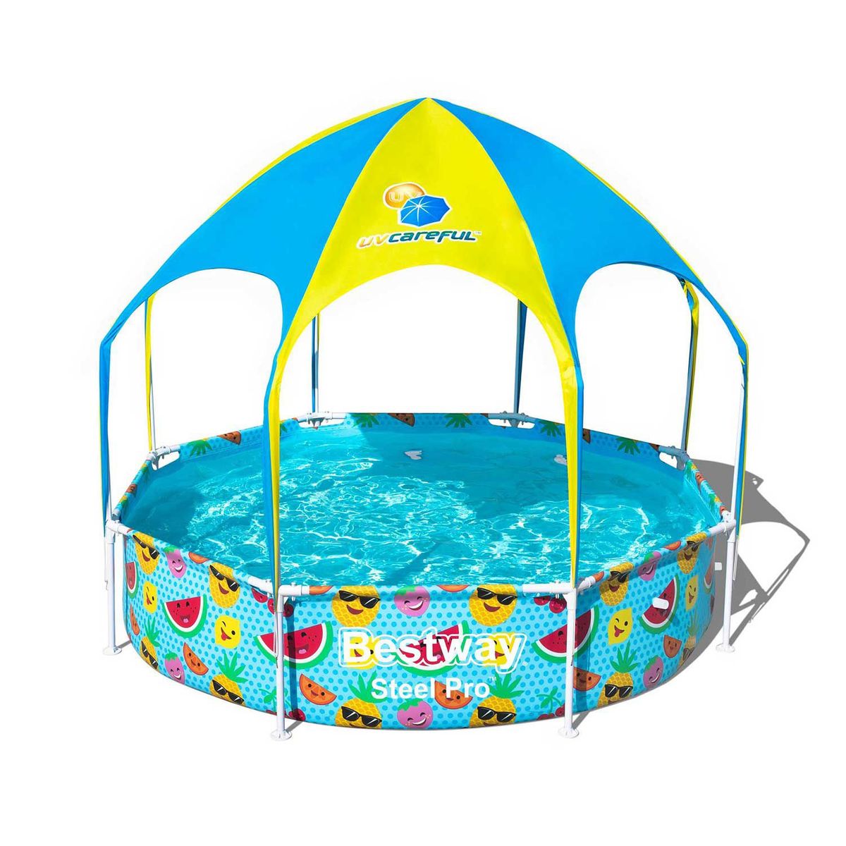BESTWAY - Piscina Estructural Redonda Con Techo 244Cm X 51Cm - Bestway