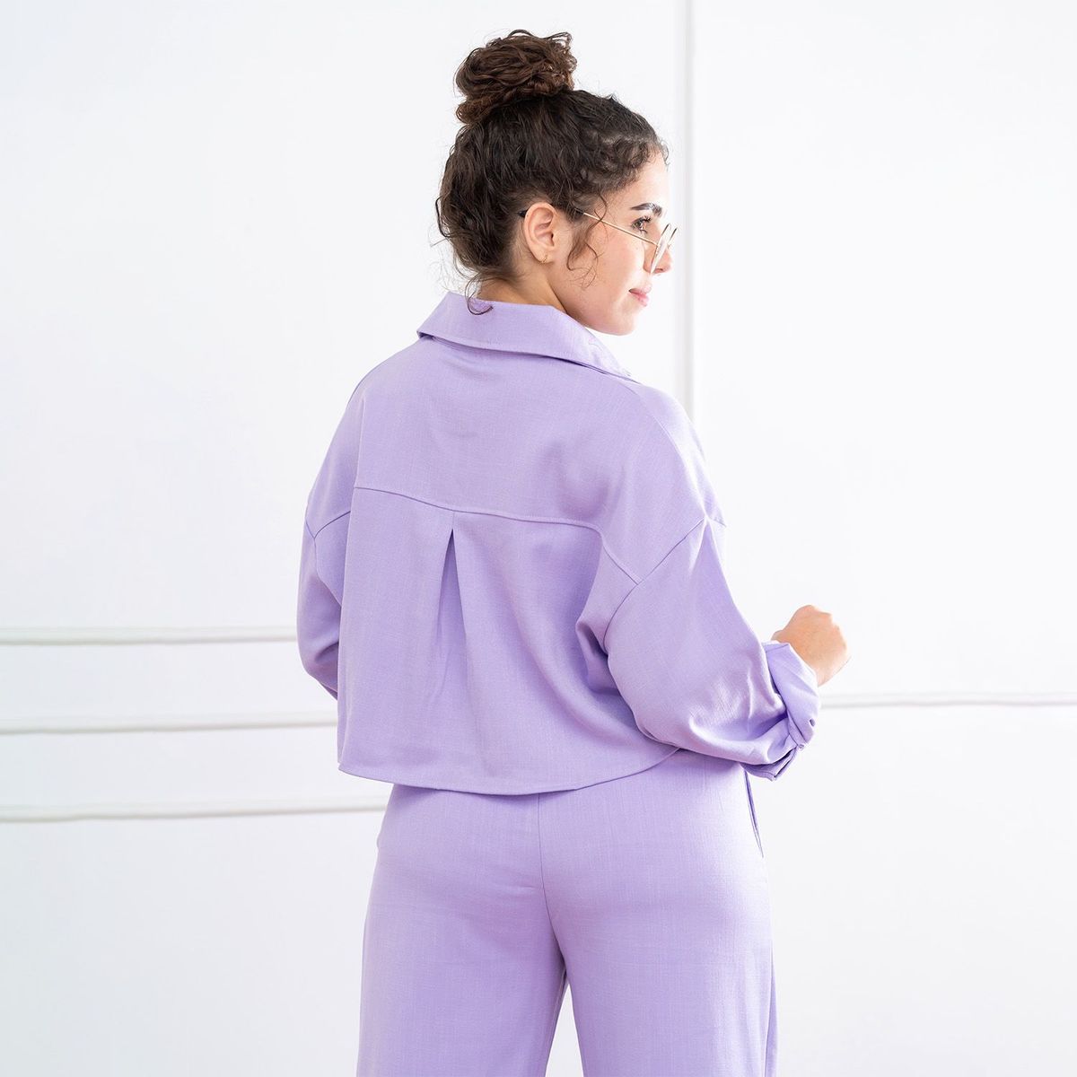 ROXJES JEANS - Blusa Manga Larga Lino Oversize Mujer Roxjes