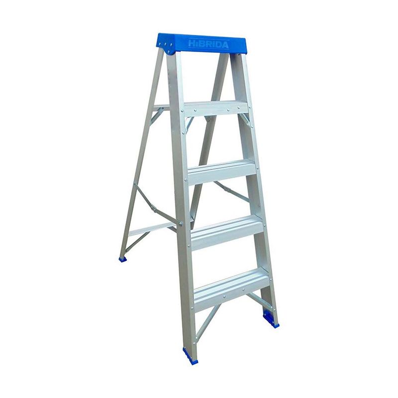 GENERICO - ESCALERA TIPO TIJERA DE 4 PELDAÑOS ALUMINIO INOXIDABLE 150KG - WLD2H04