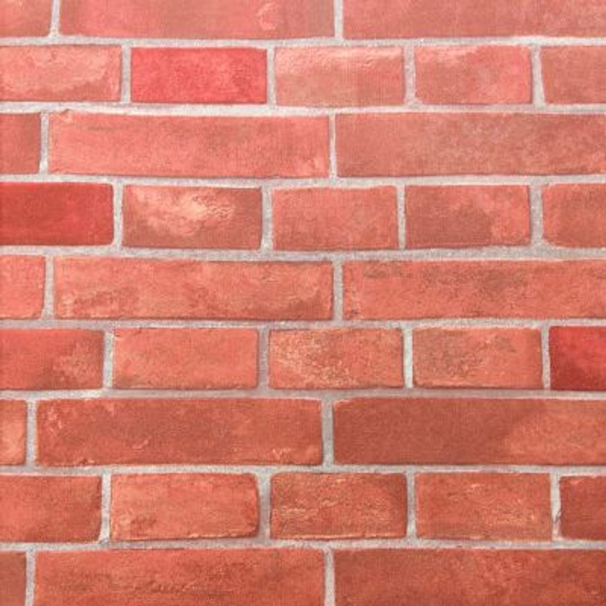 GENERICO - PAPEL TAPIZ LADRILLO DE NAVIDAD 0.53 X 10 M