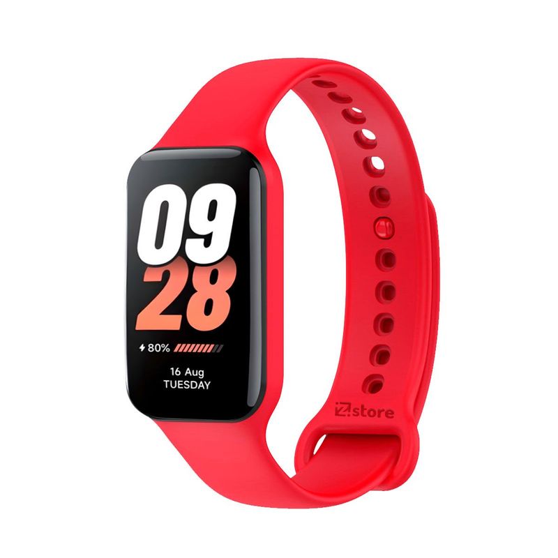 GENERICO - Correa Compatible Con Xiaomi Mi Band 8 Active Rojo