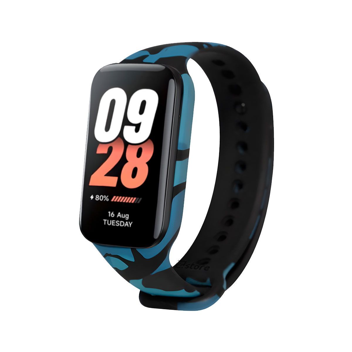 GENERICO - Correa Compatible con Xiaomi Mi Band 8 Active Camuflado Azul