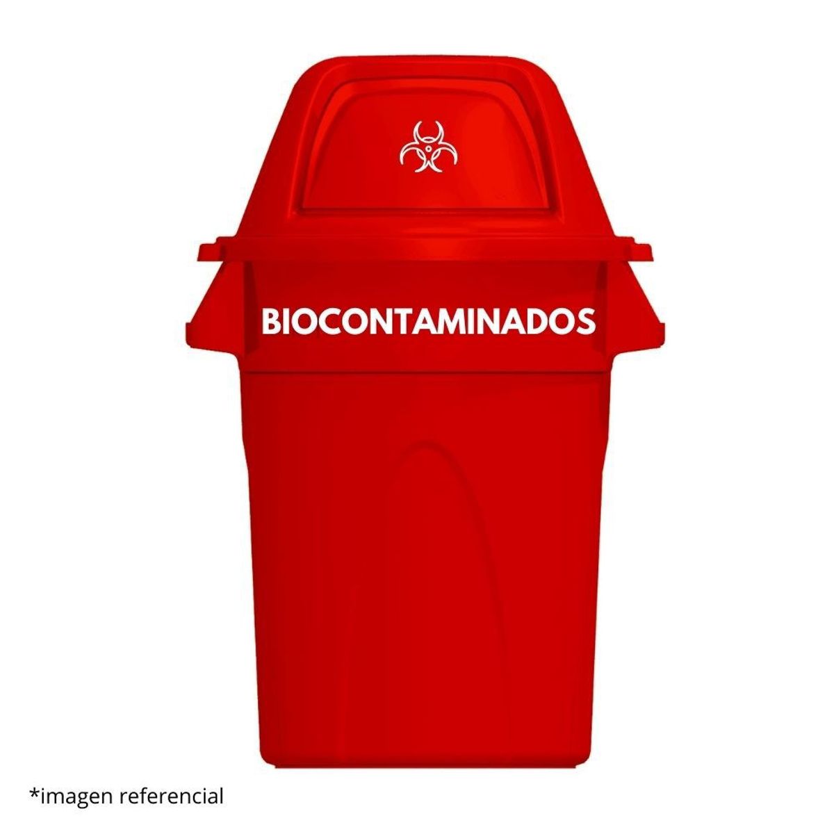 DISA SOLUCIONES ECOEFICIENTES - PAPELERA VAIVEN ROJO DE 121 LITROS