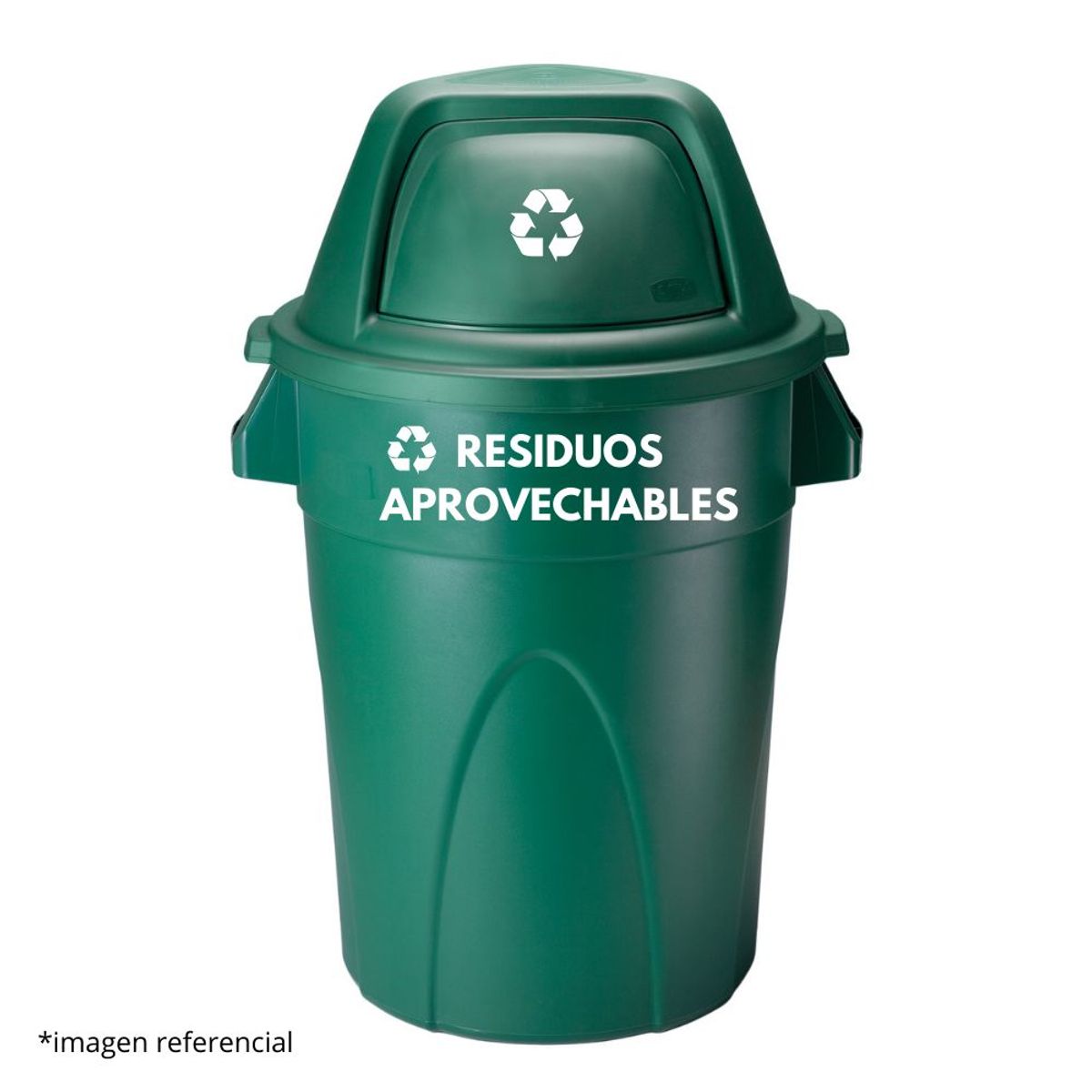 DISA SOLUCIONES ECOEFICIENTES - PAPELERA VAIVEN VERDE DE 121 LITROS