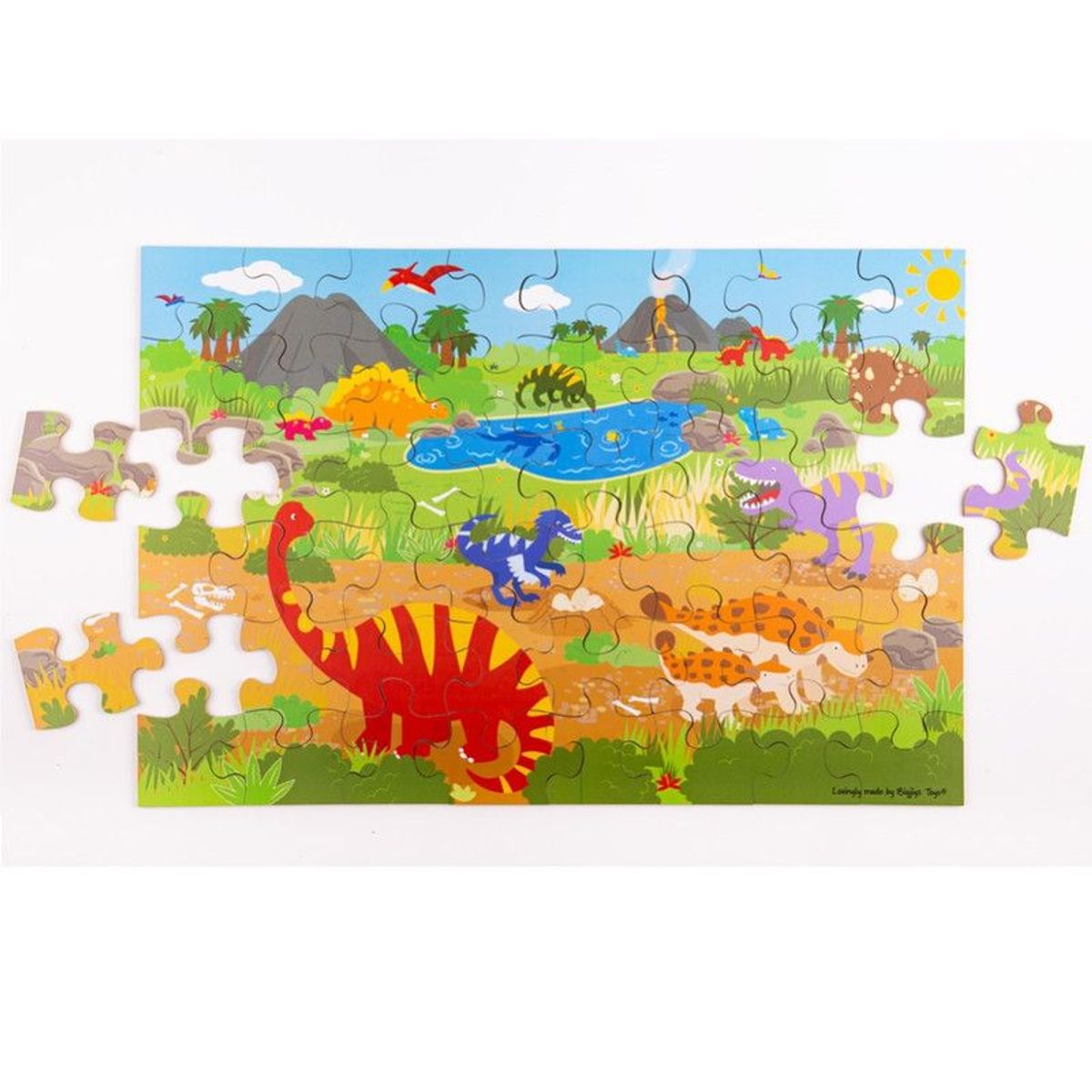 BIGJIGS - Rompecabezas de piso Bigjigs Dinosaurios x 48 piezas