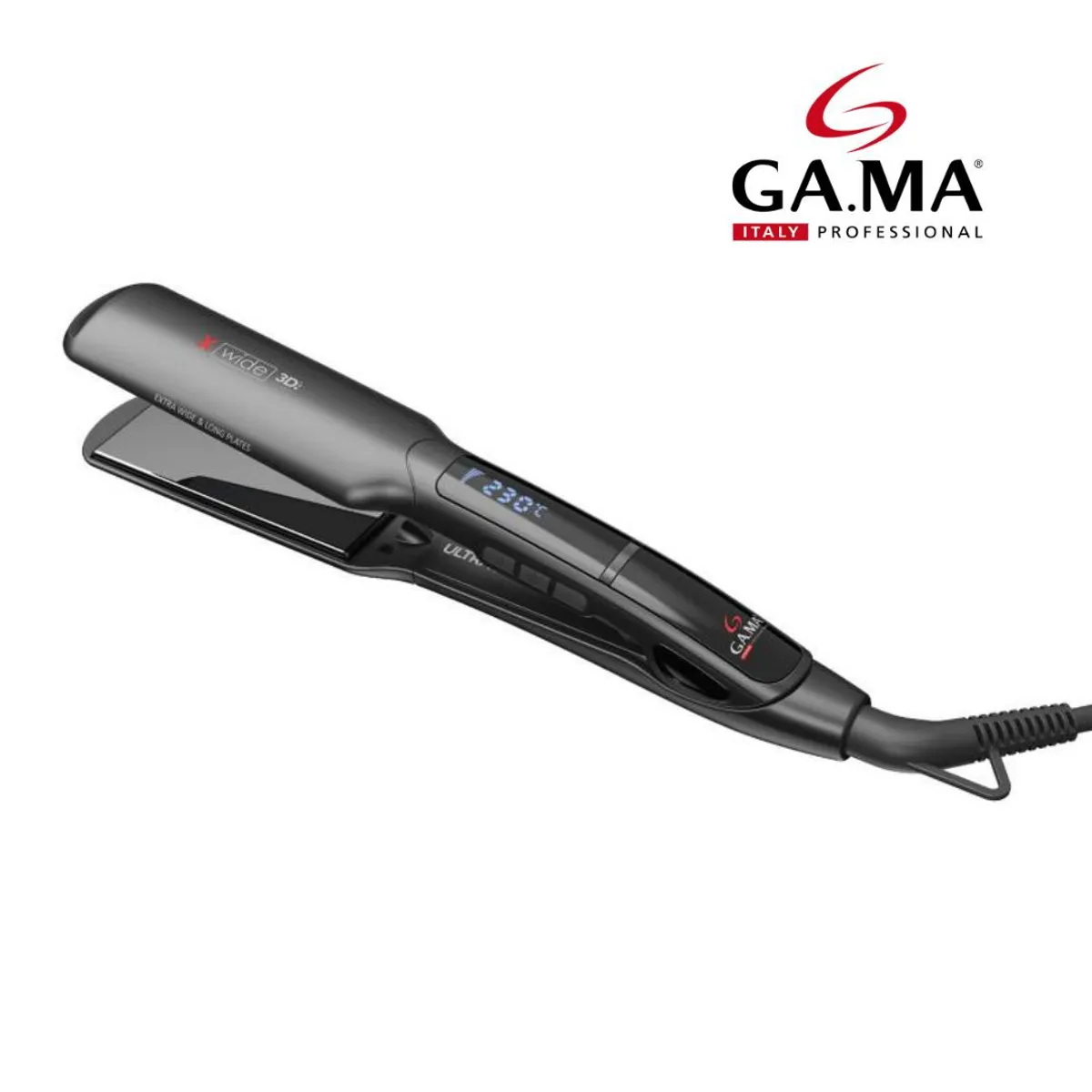 GAMA - Alisadora Plancha de Cabello Gama de 220V X-Wide 3D Titanio 1479