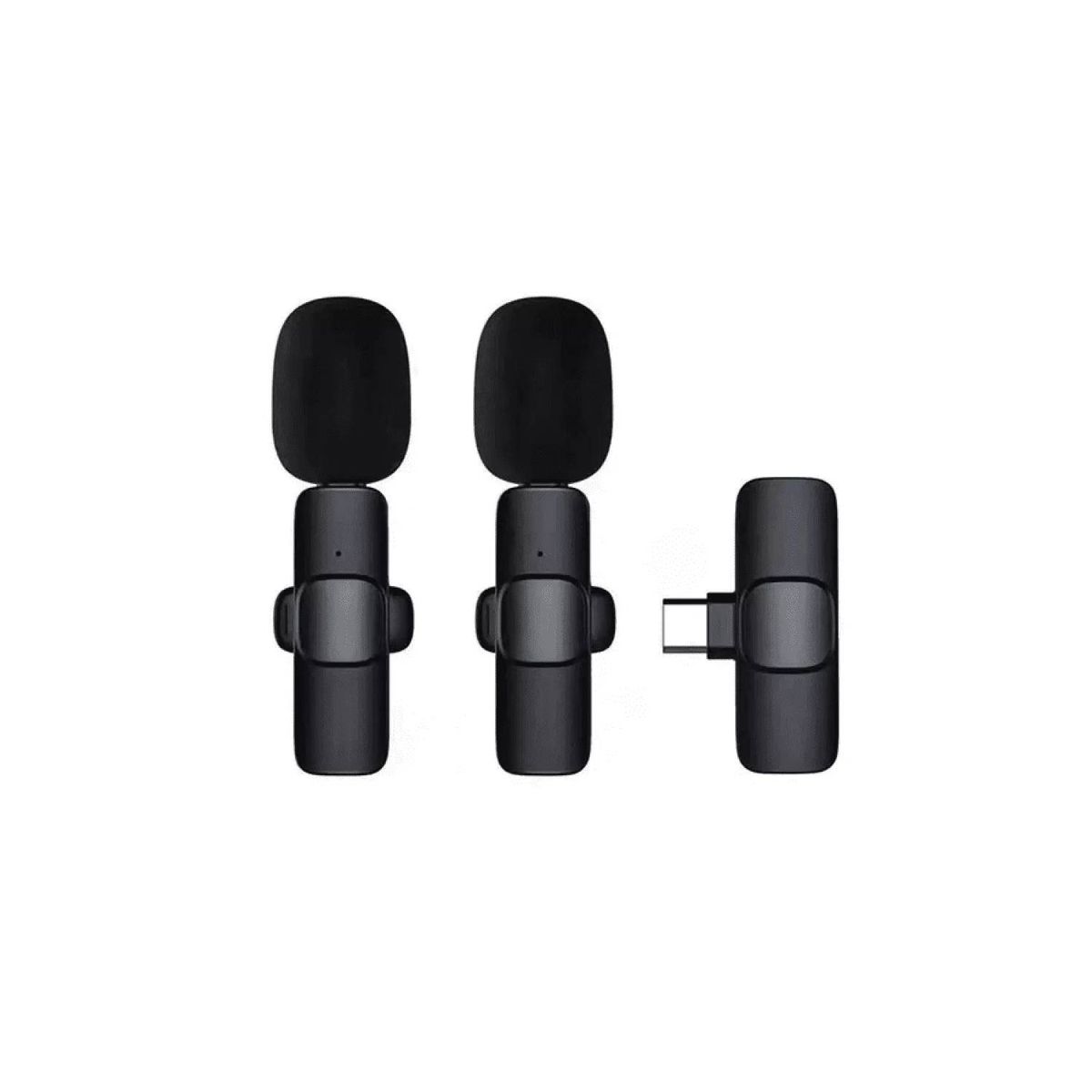 GENERICO - Microfono Inalambrico K9 de Solapa Dual Para Celulares iPhone