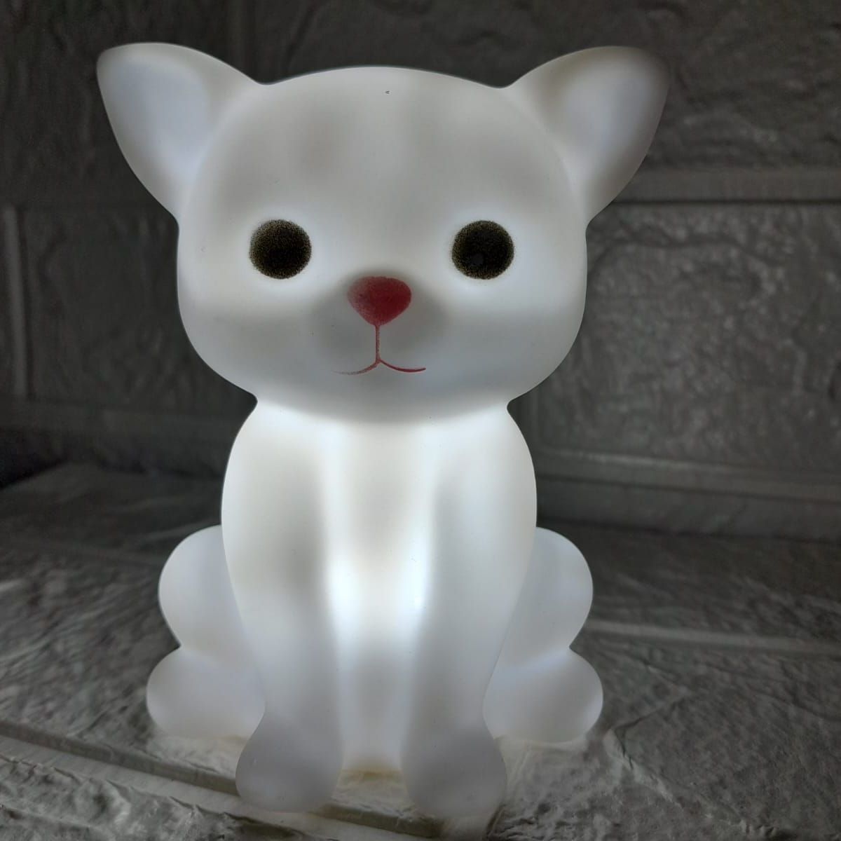GENERICO - Mini Lampara Nocturna Luz Led Infantil Gatito Blanco