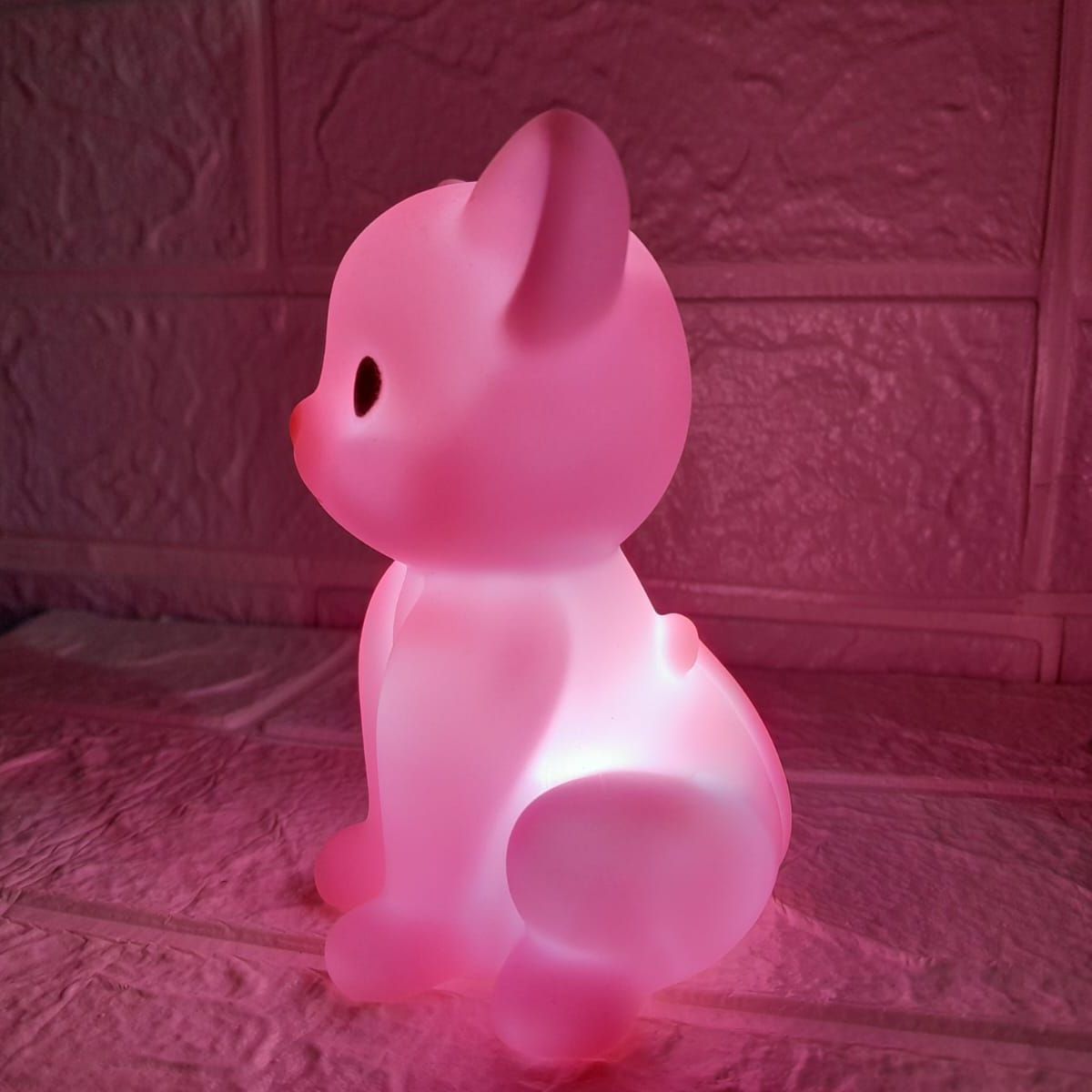 GENERICO - Mini Lampara Nocturna Luz Led Infantil Gatito Rosado