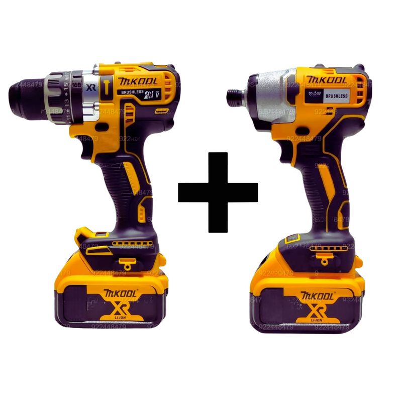 XTD - COMBO ATORNILLADOR DE IMPACTO + TALADRO PERCUTOR 48V MKOOL