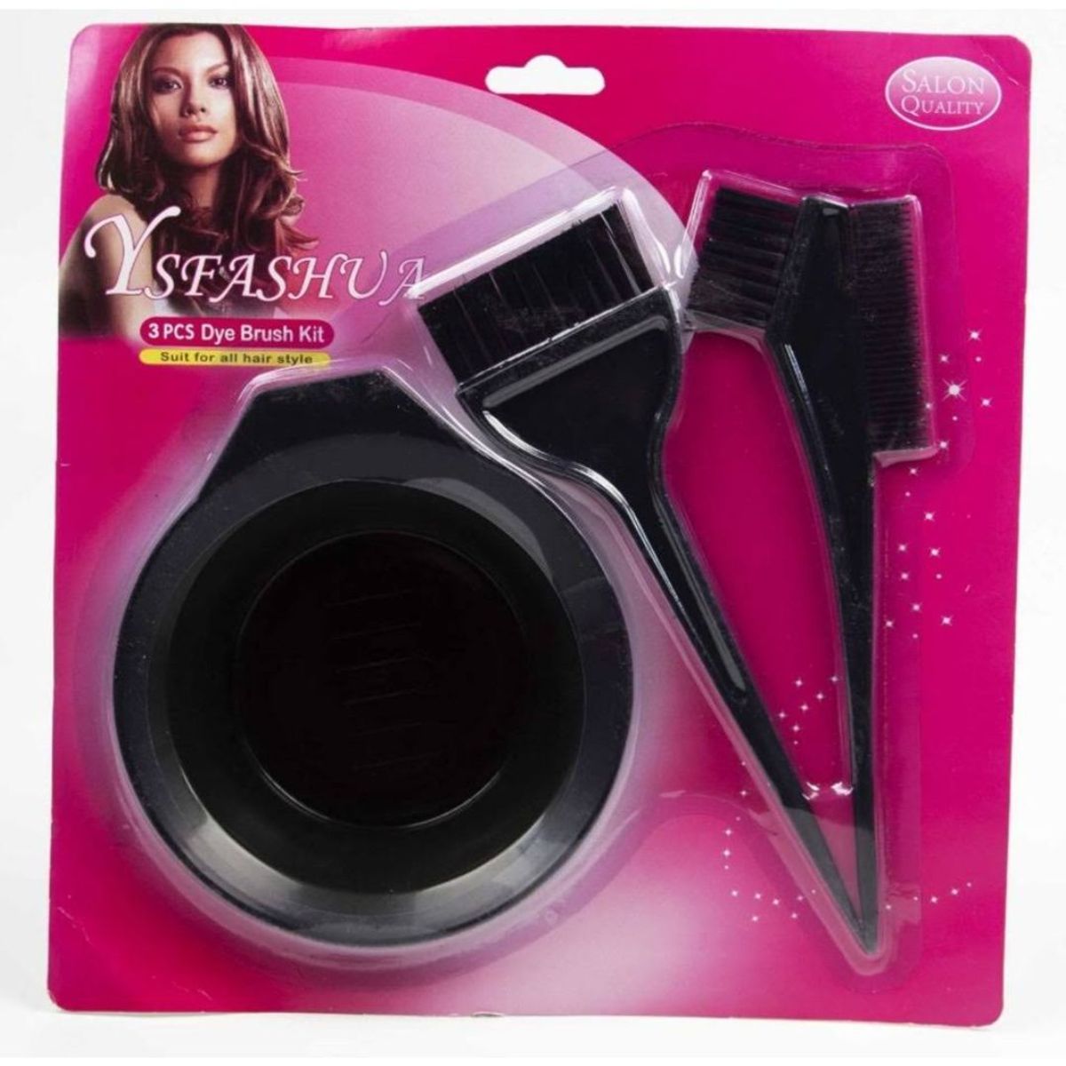 GENERICO - Kit Set Juego De Brochas Y Aplicador Tinte Cabello Reusable