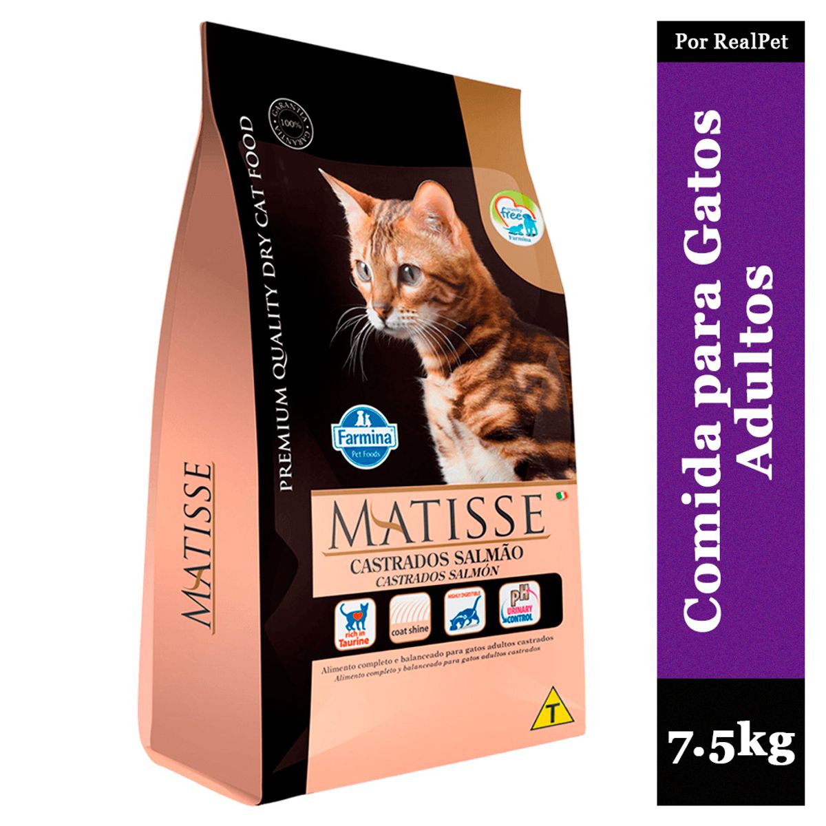 MATISSE - Comida para Gato Adulto Castrado Matisse Salmon 7.5 kg