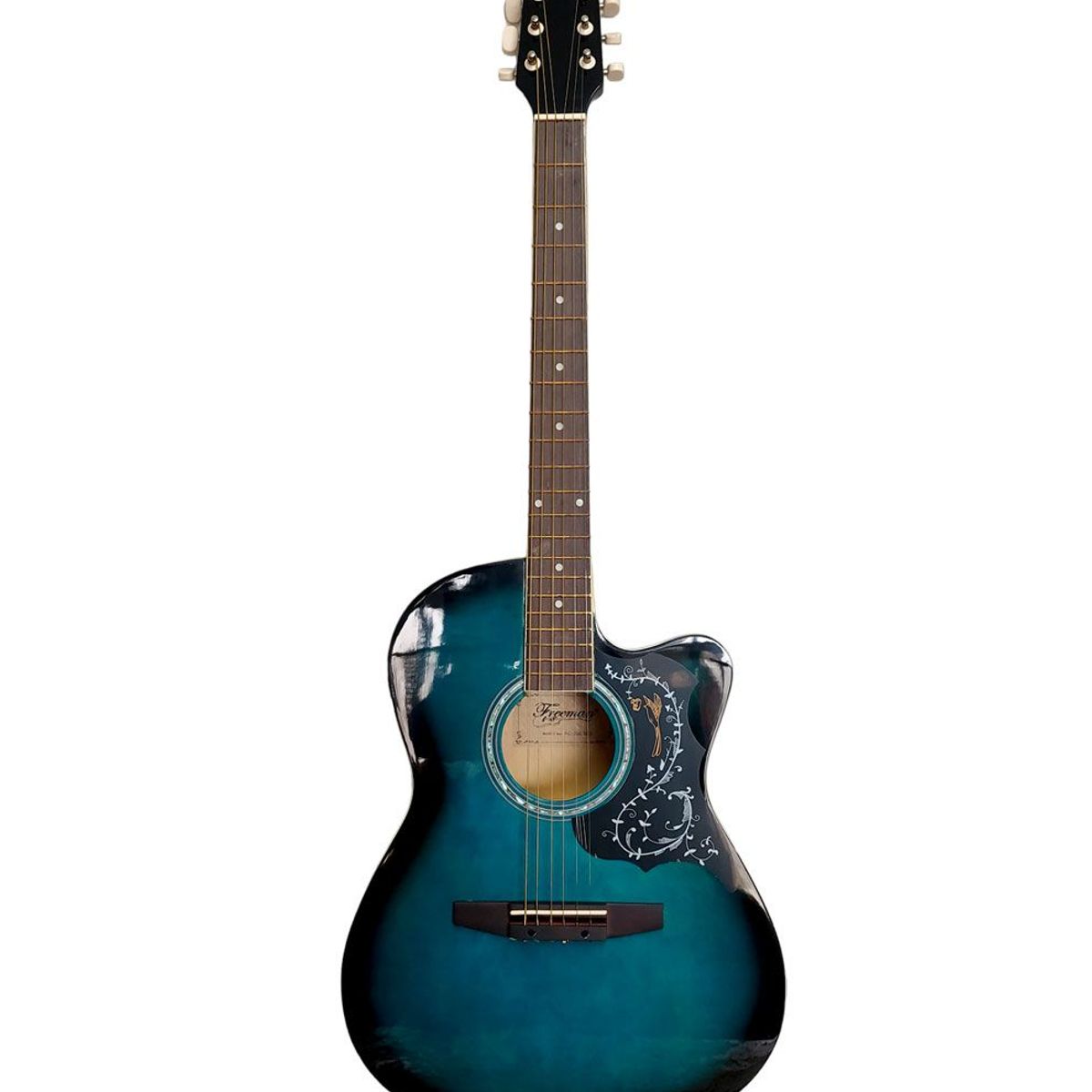 FREEMAN - Freeman - Guitarra Acústica con Cuerdas de Metal - Azul.