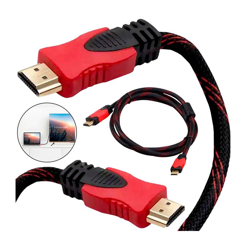 GENERICO - CABLE HDMI 1.5 METROS FULL HD 4K BLUE RAY TV
