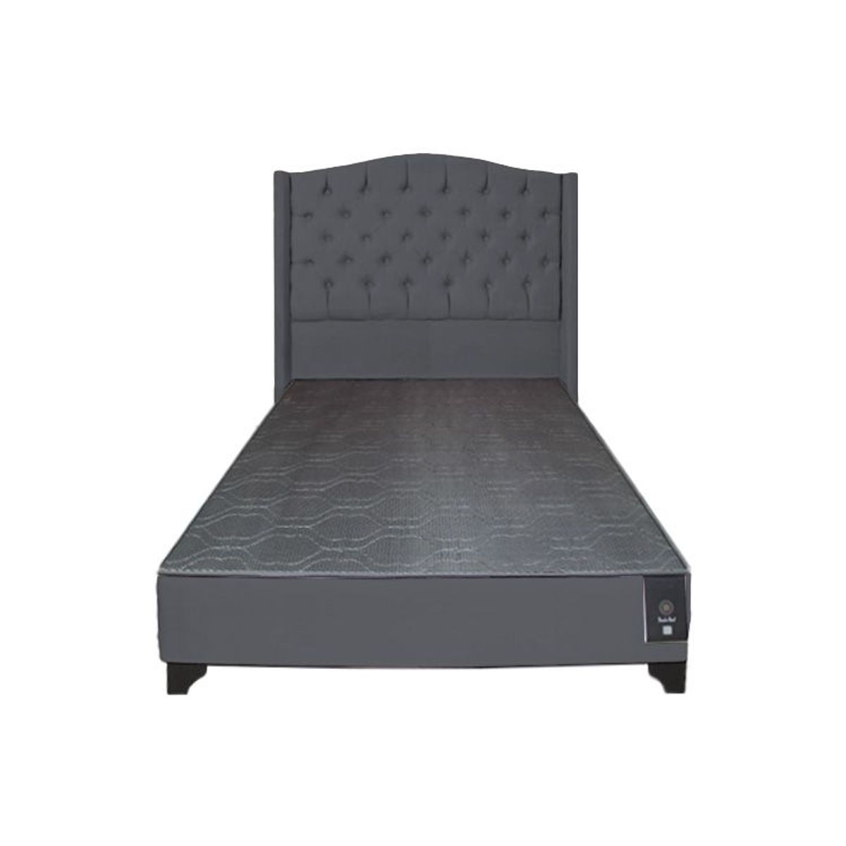 BARAKA HOME - Dormitorio Visby 2 plz - Gris Oscuro