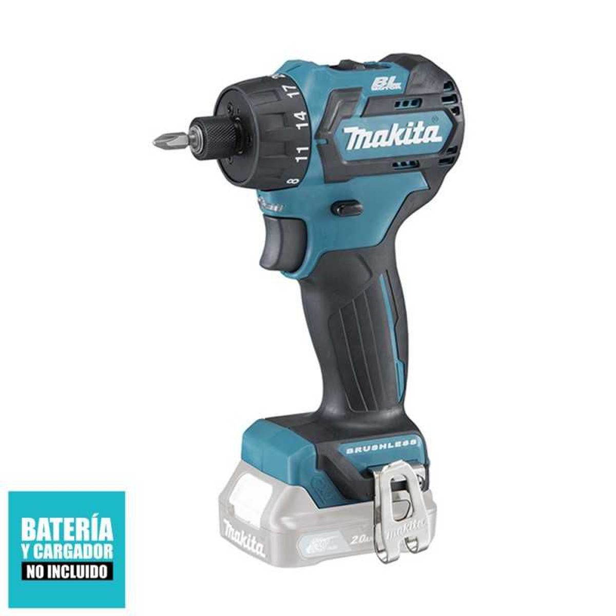 MAKITA - Atornillador de Impacto 1/4" 12V CXT BL 32Nm Baretool Makita DF032DZ