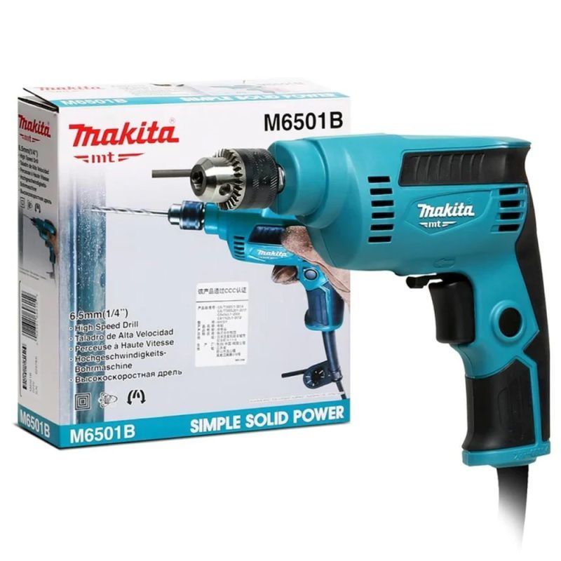 MAKITA - Taladro de Rotación 1/4" 230W 4500 rpm Makita MT M6501B
