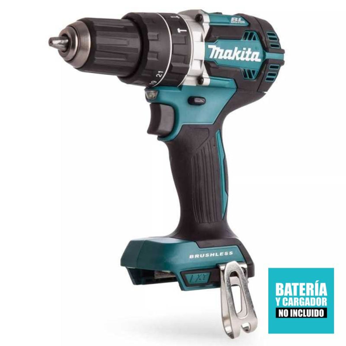 MAKITA - Taladro Percutor 1/2" 18V LXT BL 60Nm Baretool Makita DHP484Z