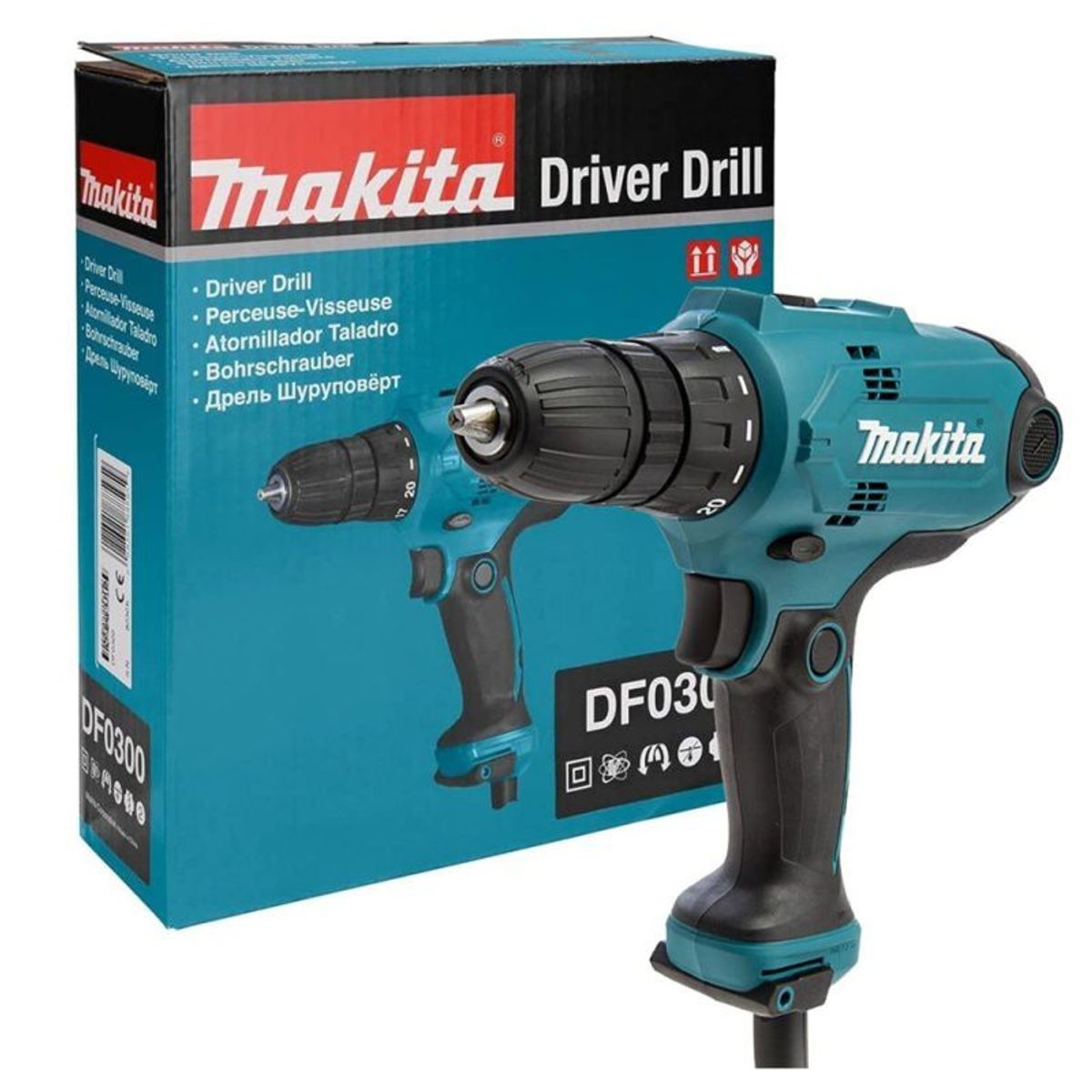 MAKITA - Taladro Atornillador 38 320W 56Nm Makita DF0300
