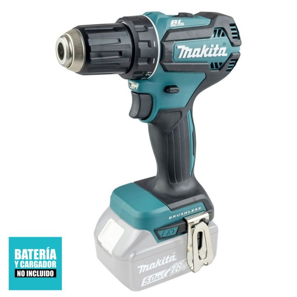 MAKITA - Taladro Atornillador 1/2'' 18V LXT BL 50Nm Baretool Makita DDF485Z