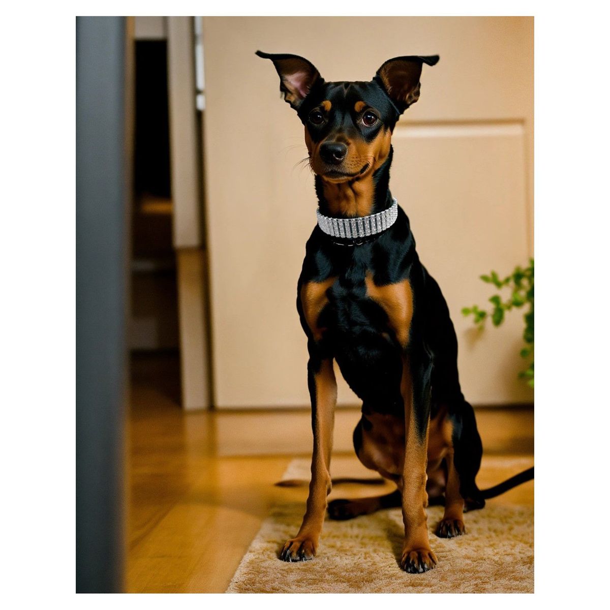 GENERICO - Collar Para Perros o Gatos Imitación Brillantes 30 - 35  cm