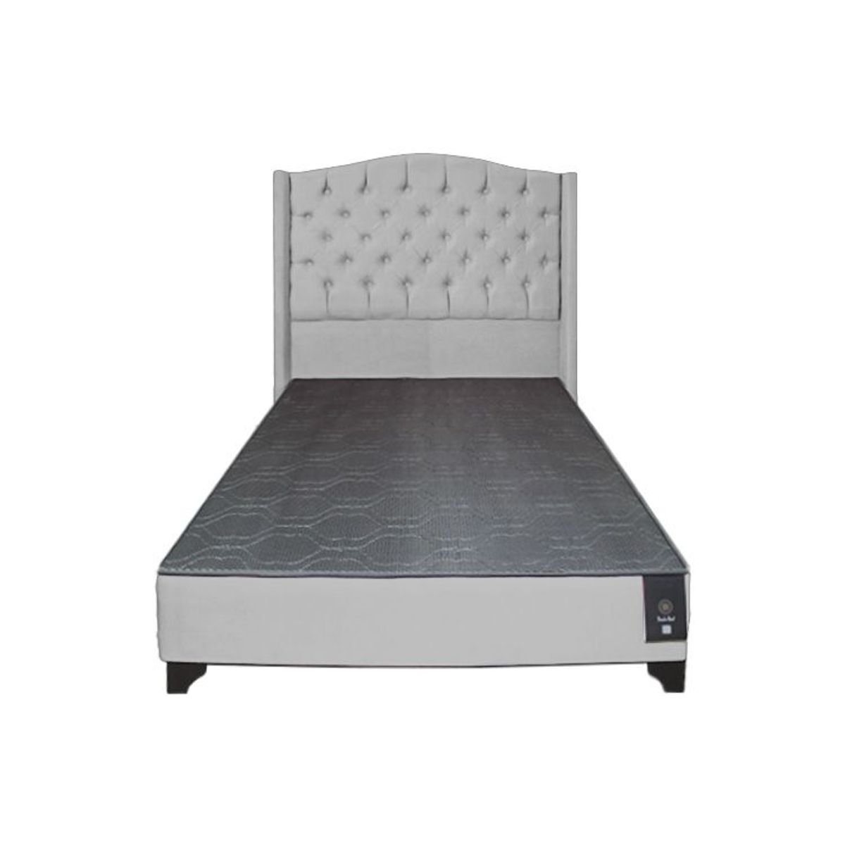 BARAKA HOME - Dormitorio Visby 2 plz - Gris Claro