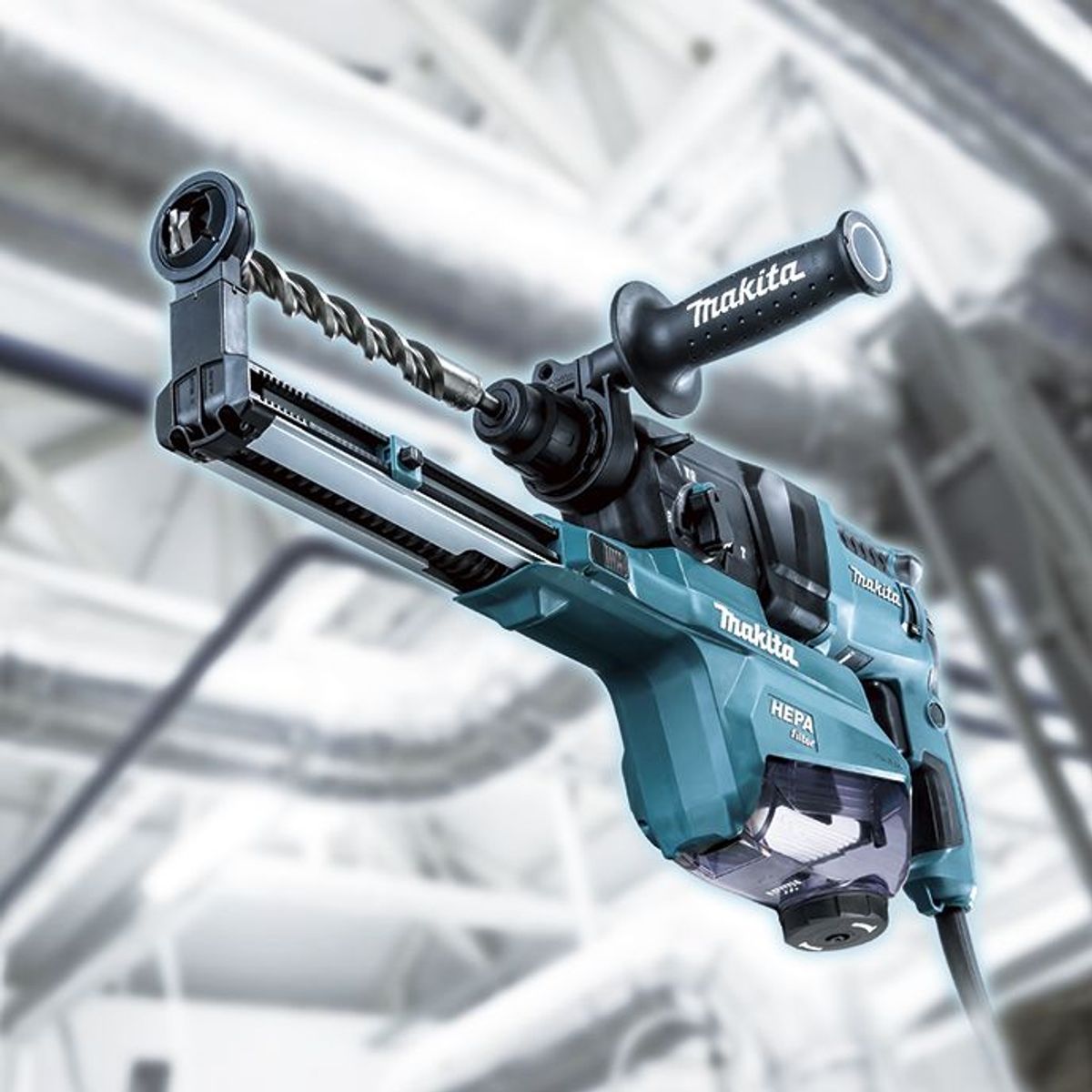 MAKITA - Rotomartillo SDS PLUS 800W 2.2J 3 Funciones Recolector de Polvo Makita HR2652