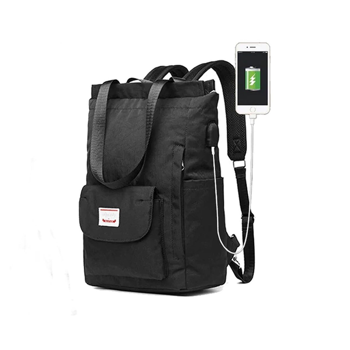 NEO DIGITAL - Mochila impermeable para ordenador portátil oxford USB BP32