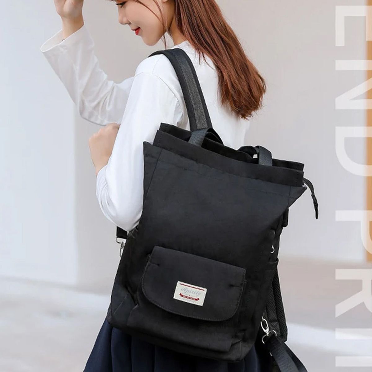 NEO DIGITAL - Mochila impermeable para ordenador portátil oxford USB BP32