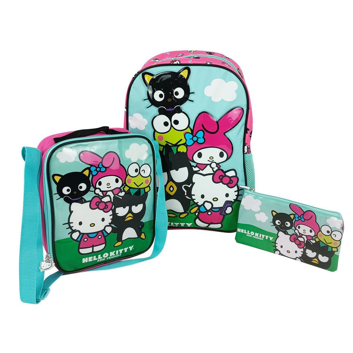 SCOOL - Set Hello Kitty Mochila-Lonchera-Cartuchera marca Scool