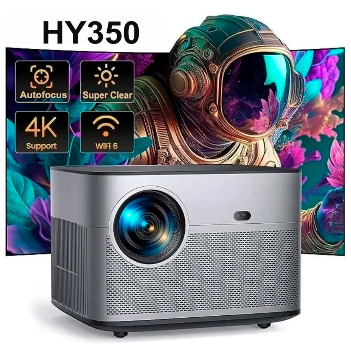 SEISA - Proyector Multimedia Smart Portatil 1080 Android Led FullHD