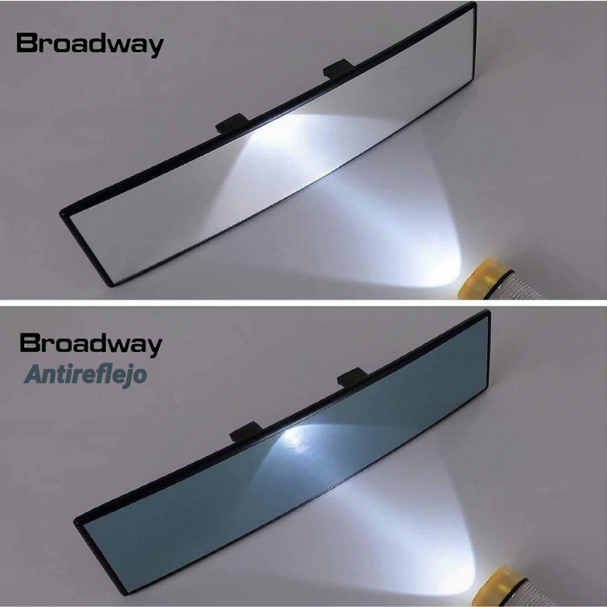 BROADWAY - Espejo Retrovisor de Punto Ciego Antireflejo Azulado Curvo de 300mm Broadway - BW147