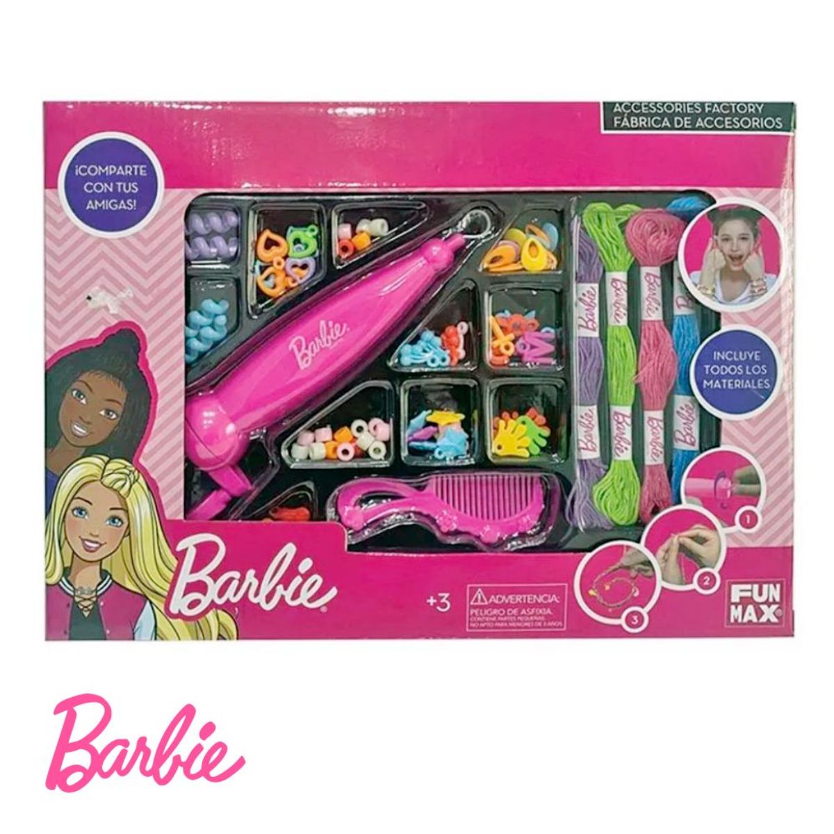 BARBIE - Set de Peinado de Barbie Fábrica de Accesorios