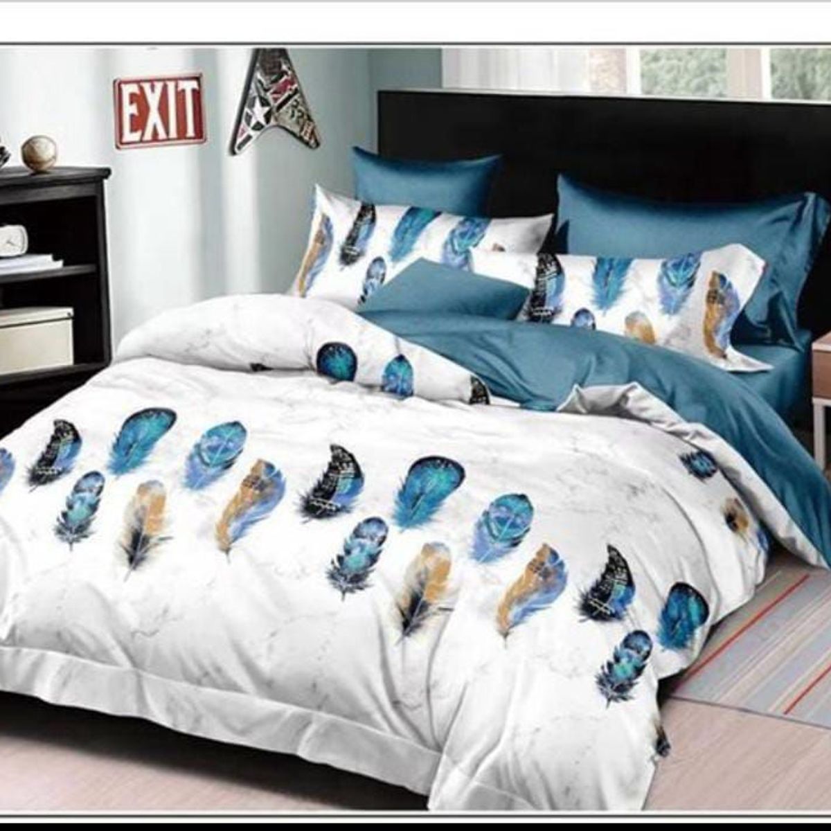 CASATEX - JUEGO DE SÁBANAS CON DISEÑO CASATEX QUEEN