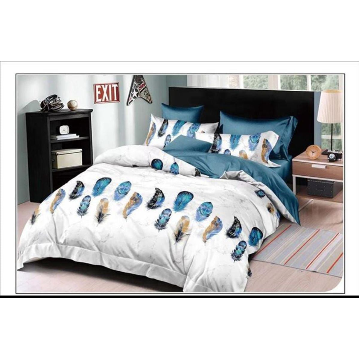 CASATEX - JUEGO DE SÁBANAS CON DISEÑO CASATEX QUEEN