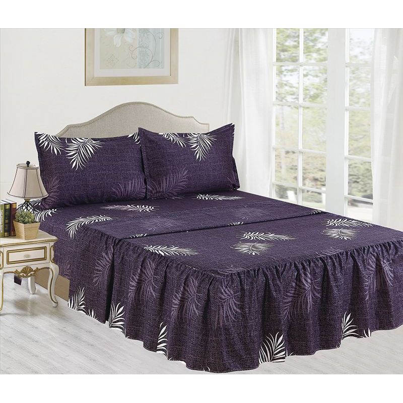 CASATEX - JUEGO DE SÁBANAS CON BLONDA CASATEX KING