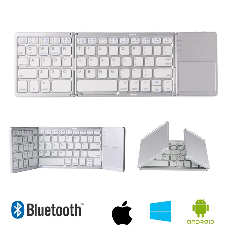 GENERICO - Mini Teclado Inalambrico Bluetooth Recargable para Tablet Ipad Mac