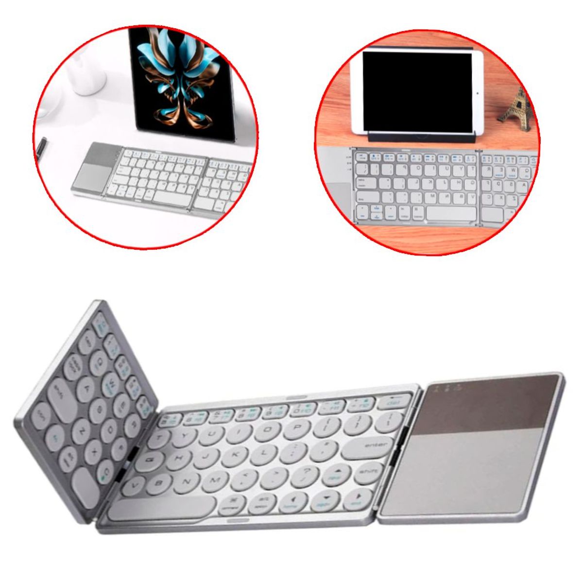GENERICO - Teclado Bluetooth Portatil Inalambrico De Mano Movil PC NOTEBOOK