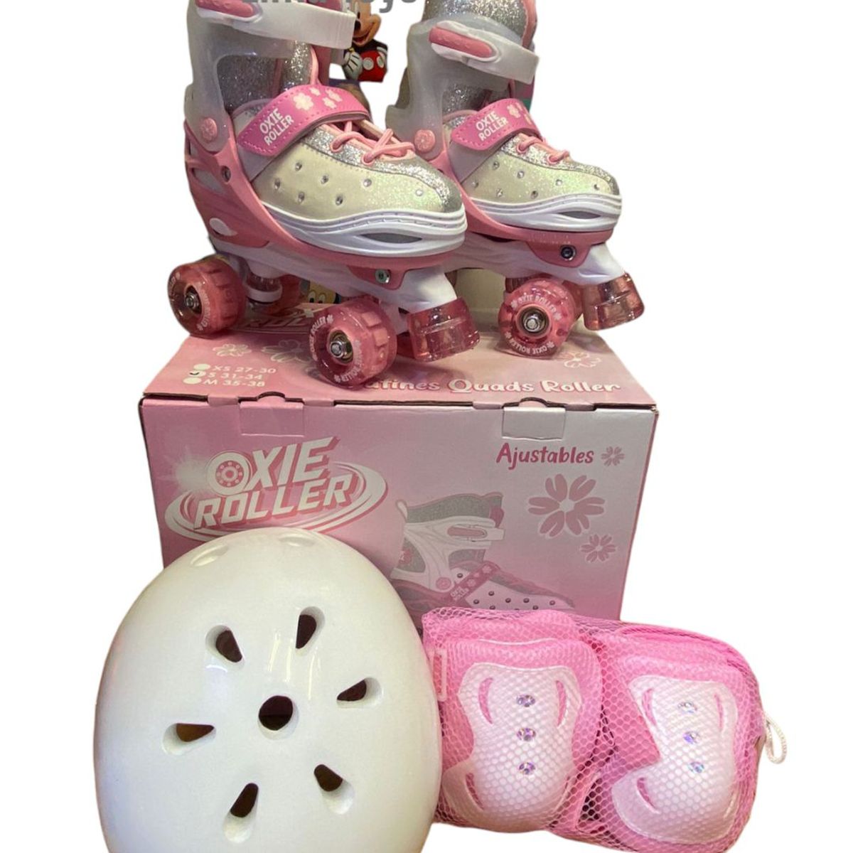 OXIEPRO - PATIN 4 RUEDAS OXIE ROSA TALLA S 31-34