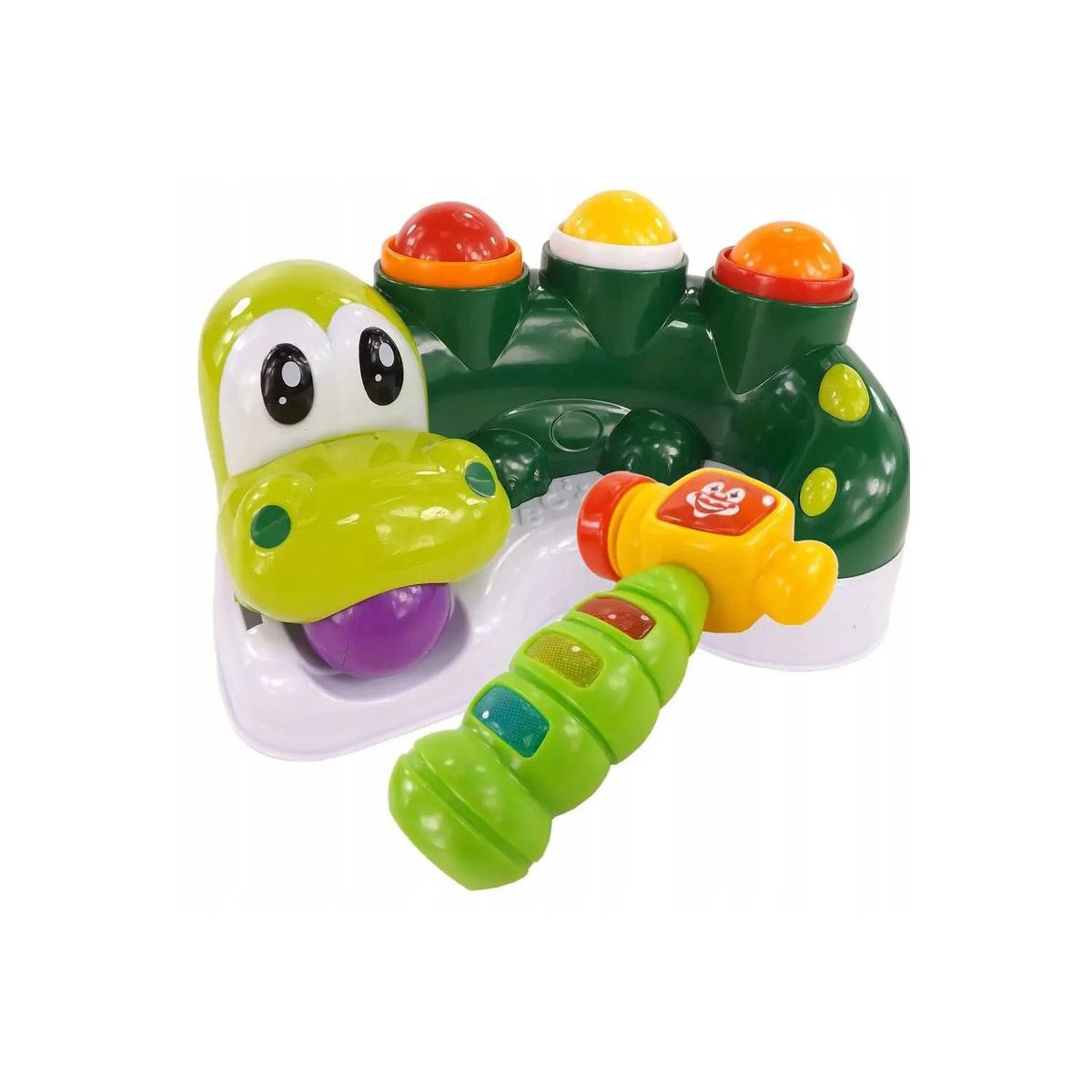 GENERICO - Juego De Estimulación Didáctico Cocodrilo Luz música Bebé