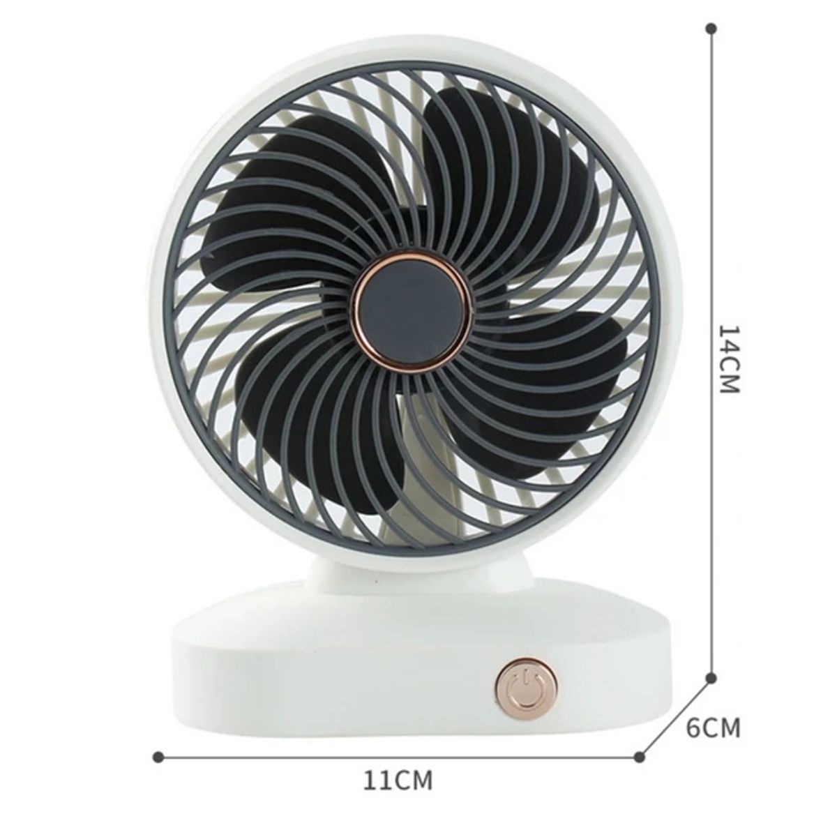 GENERICO - MINI VENTILADOR DE ESCRITORIO - AJUSTABLE DE 2 VELOCIDADES