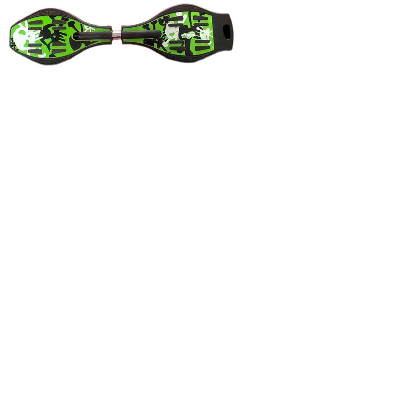 GENERICO - SKATES MODELO WAVEBOARDS DE DOS RUEDAS COLOR VERDE